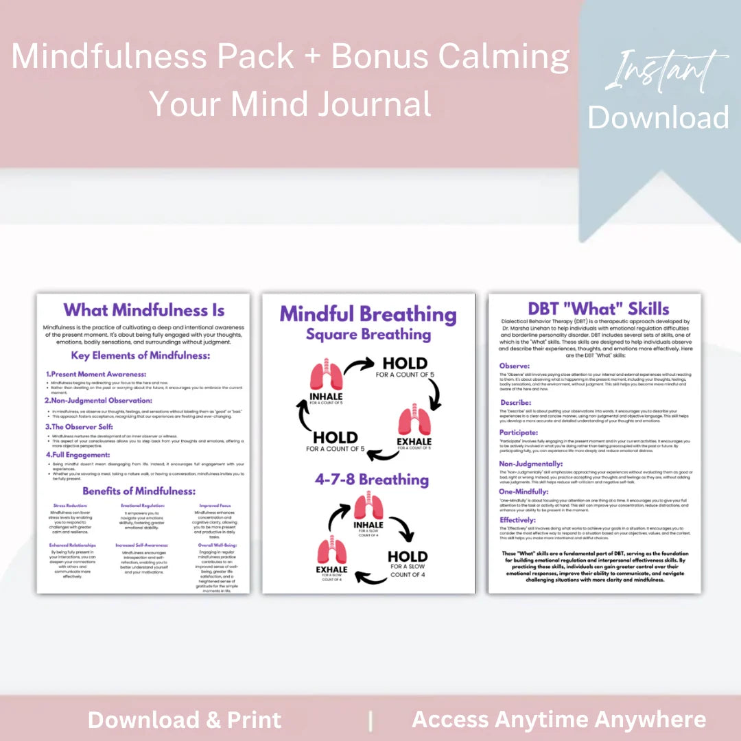 Mindfulness: Calming your Mind + Journal